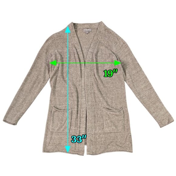 Barefoot Dreams Cozychic Lite Cocoa Open Front Long Cardigan Lounge NOWCL1327 - Picture 3 of 8